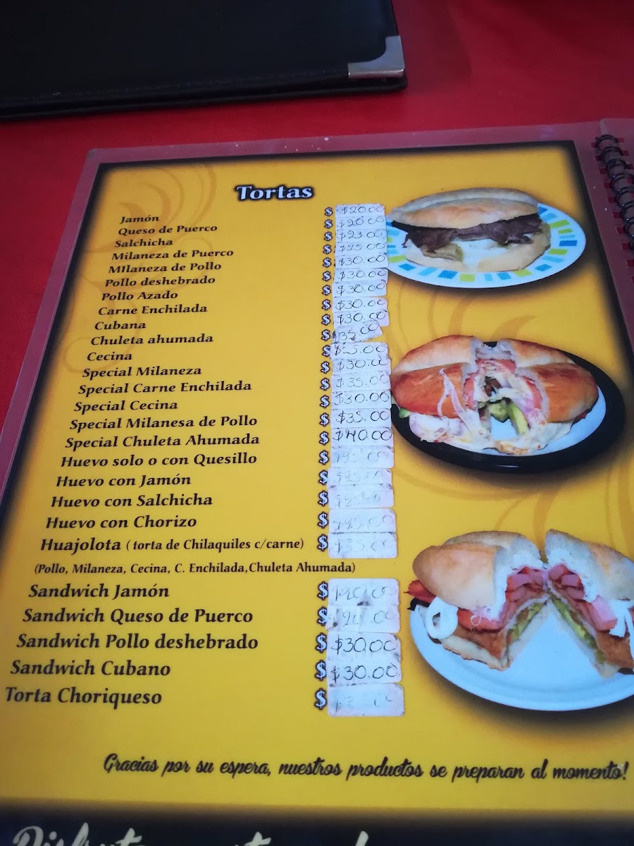 Tortas Vero Menu - Image 3