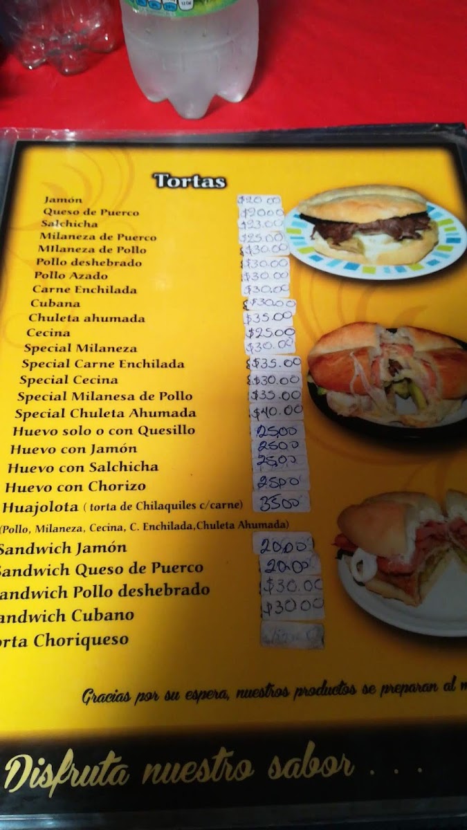 Tortas Vero Menu - Image 4